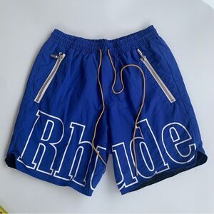 RHUDE Mclaren Sz XL Blue Fashion Designer Rhuigi Authentic Unknwn Saks 2021